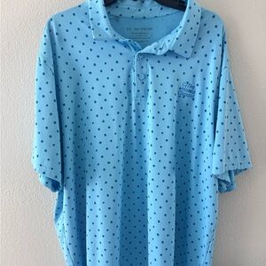 Under Armour Golf Polo Shirt Mens XXL 2XL The Honda Classic   Blue Floral